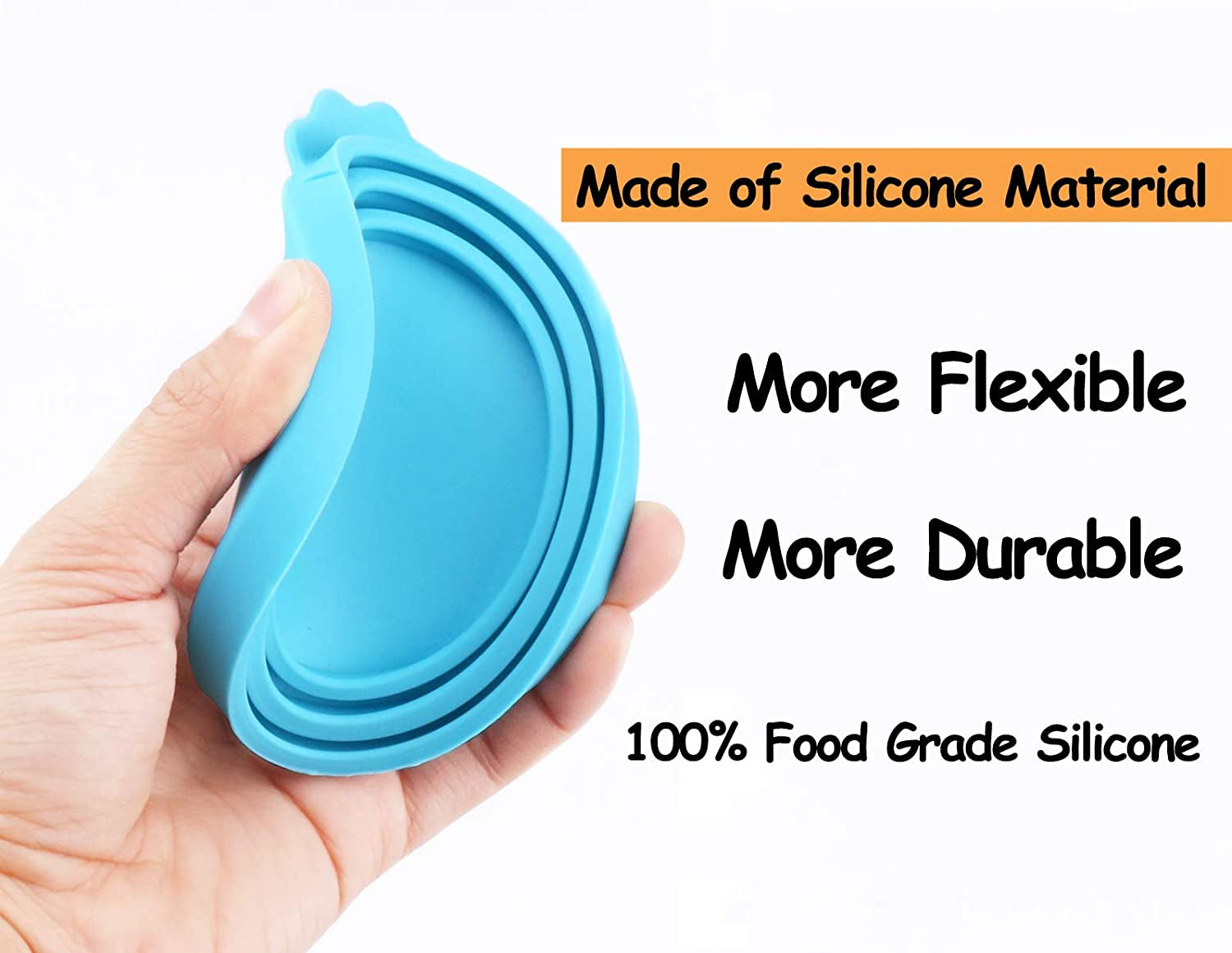 Pet Food Can Cover Silicone Can Lids for Dog and Cat Food(Universal Size)