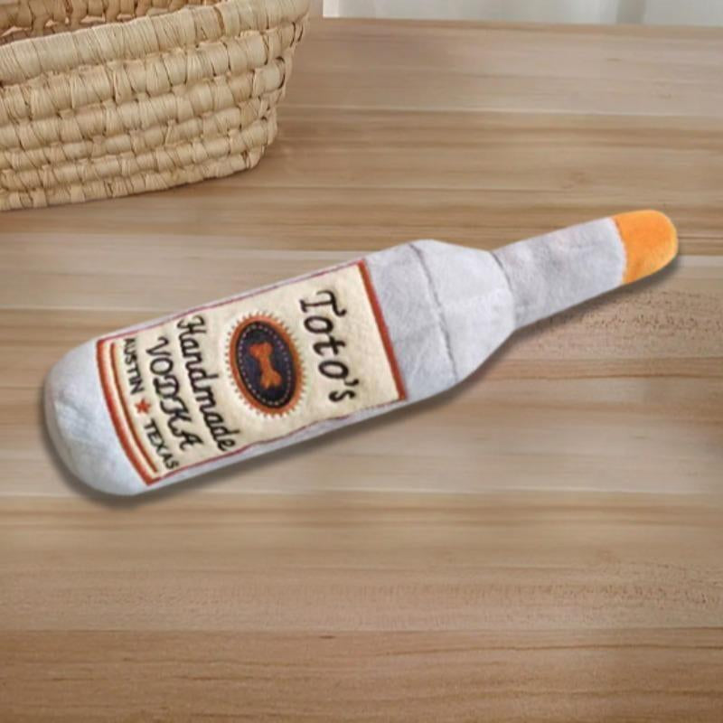 Vodka Design Plushie Toy for Dog, Sounding Plush Dog Paw Toy, Dog Supplies, Pet Toys