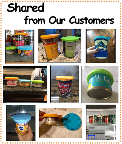 Pet Food Can Cover Silicone Can Lids for Dog and Cat Food(Universal Size)
